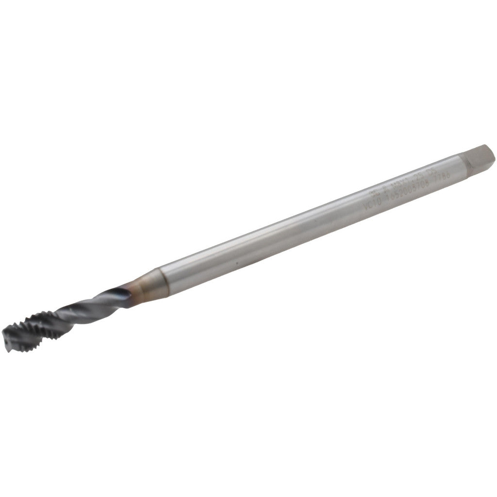 OSG 1652003708 Spiral Flute Tap: M8x1.25 Metric, 3 Flutes, Semi-Bottoming, 6H Class of Fit, Powdered Metal, TICN Coated