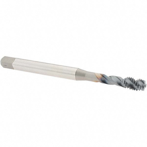 OSG 1654000208 Spiral Flute Tap: M6x1, Metric, 3 Flute, Modified Bottoming Chamfer, 6H Class of Fit, Powdered Metal, TiCN Finish