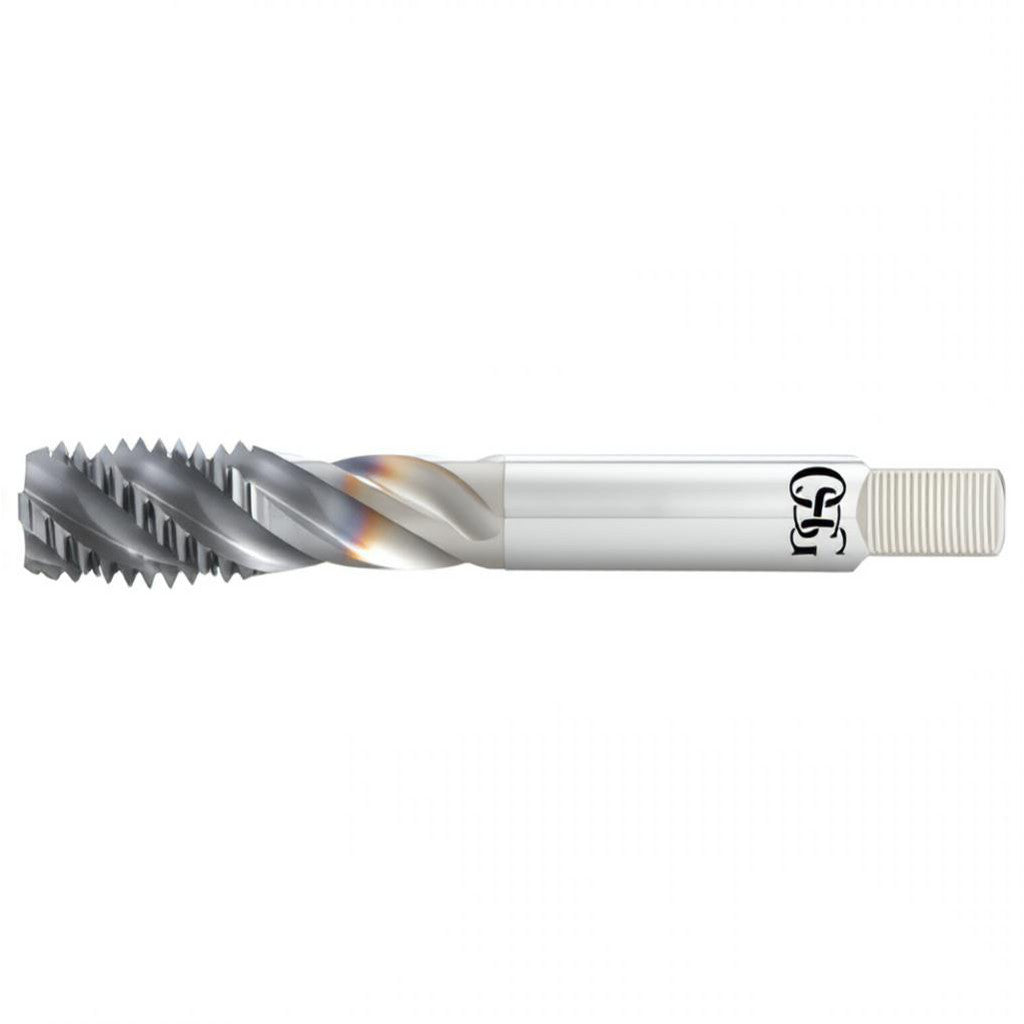 OSG 1654002508 Spiral Flute Tap: M20x2.5, Metric, 4 Flute, Modified Bottoming Chamfer, 6H Class of Fit, Powdered Metal, TiCN Finish