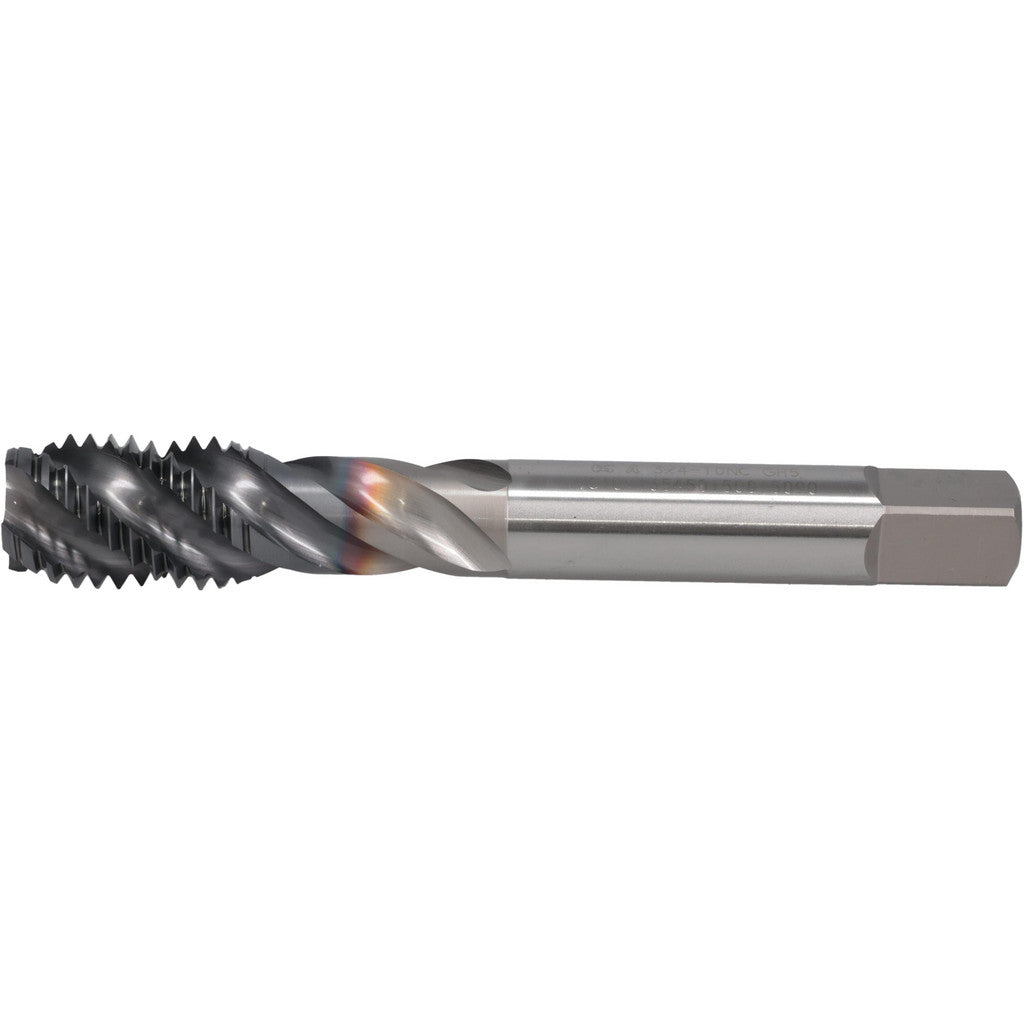 OSG 1654501508 Spiral Flute Tap: 3/4-10 UNC, 4 Flutes, Semi-Bottoming, 2B Class of Fit, Powdered Metal, V Coated