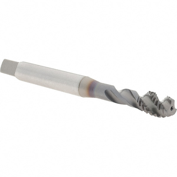 OSG 1654500508 Spiral Flute Tap: 3/8-16 UNC, 3 Flutes, Semi-Bottoming, 2B Class of Fit, Powdered Metal, V Coated