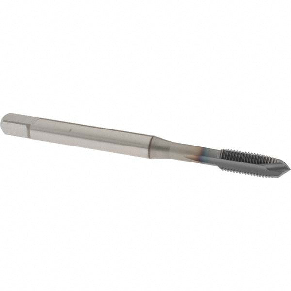 OSG 1651506108 Spiral Point Tap: 1/4-32 UNEF, 3 Flutes, Plug, 3B Class of Fit, Powdered Metal, V Coated