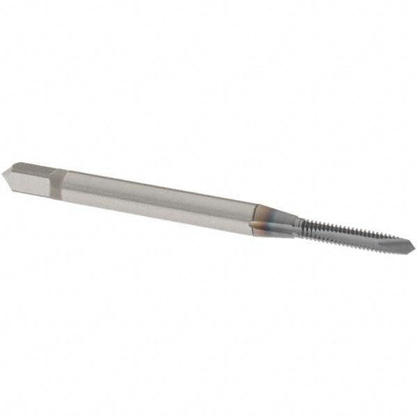 OSG 1651505608 Spiral Point Tap: #2-56 UNC, 2 Flutes, Plug Chamfer, 2B Class of Fit, Powdered Metal HSS, V Coated
