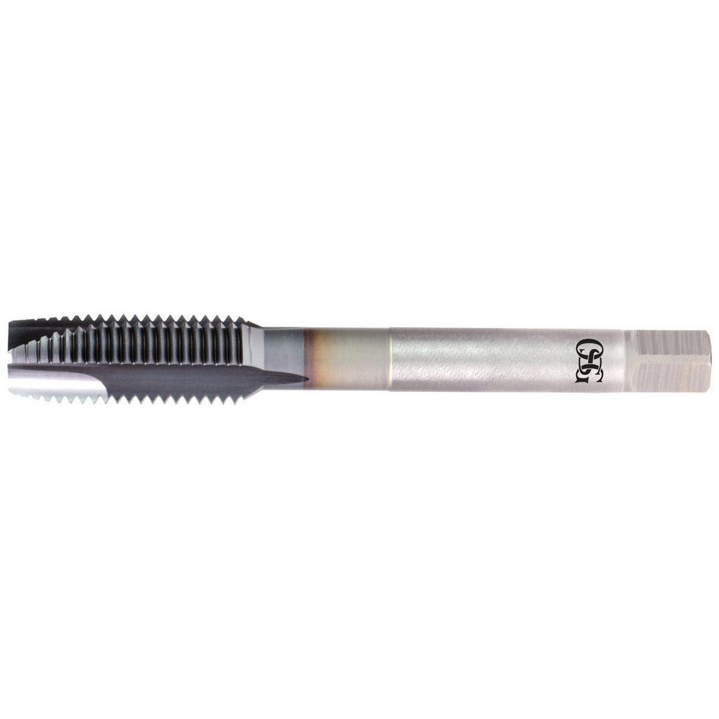OSG 1651003408 Spiral Point Tap: M2x0.40 Metric Coarse, 2 Flutes, Plug, 6H Class of Fit, Powdered Metal, V Coated