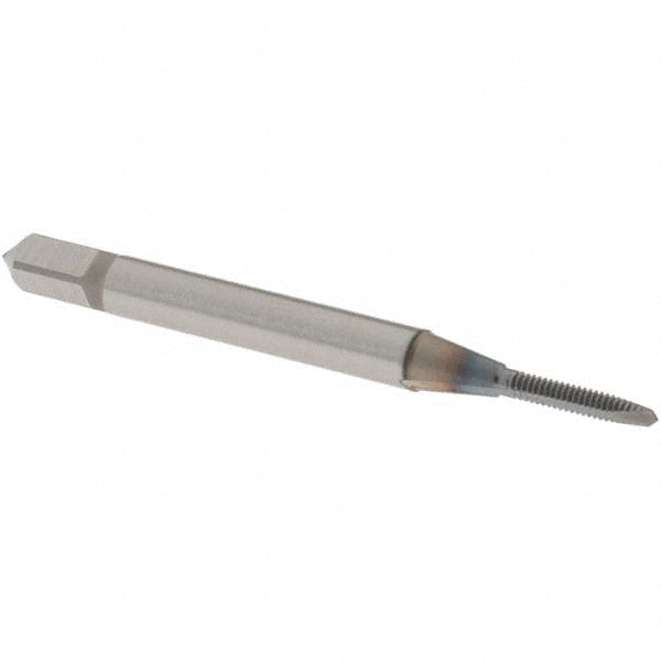 OSG 1651003108 Spiral Point Tap: M1.6x0.35 Metric Coarse, 2 Flutes, Plug, 6H Class of Fit, Powdered Metal, V Coated
