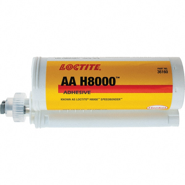 Loctite 411833 AA H8000 Structural Adhesive, Mixed, 490 ml Dual cartridge (Pack of 8)