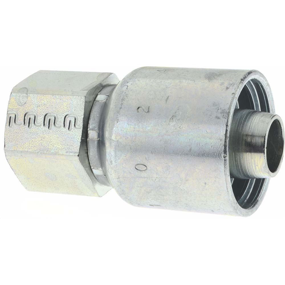 Parker 10243-12-12 Hydraulic Hose Female Rigid Fitting: 3/4" Hose ID, 12 Hose Size, 3/4-14