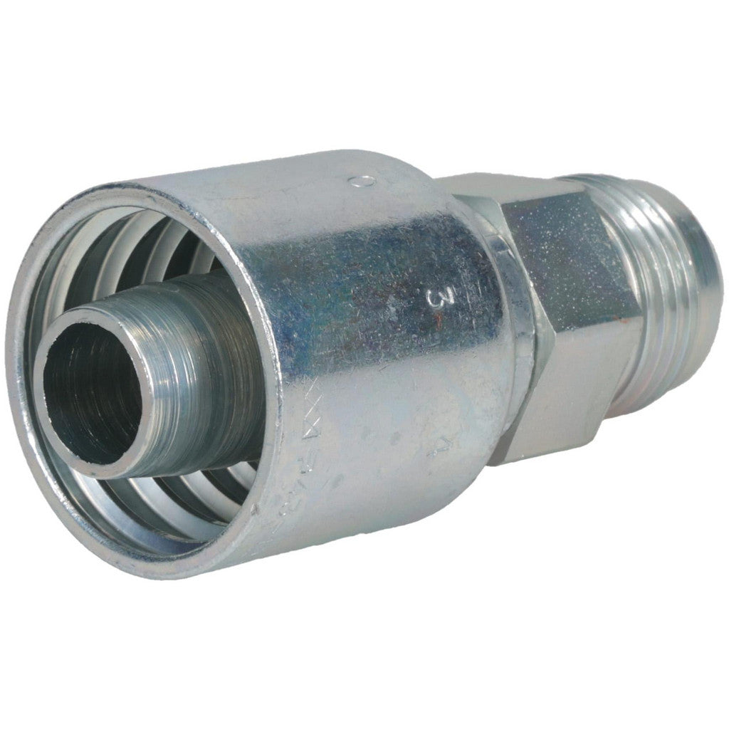 Parker 10343-12-12 Hydraulic Hose Male Rigid Fitting: 3/4" Hose ID, 12 Hose Size, 1-1/16-12