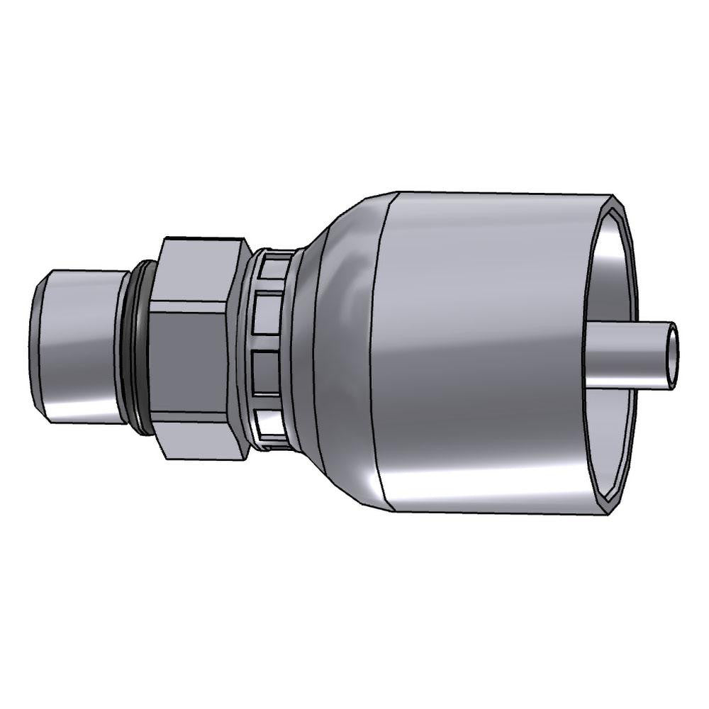 Parker 10543-4-4 Hydraulic Hose Male Rigid Fitting: 1/4" Hose ID, 4 Hose Size, 1/4" Thread