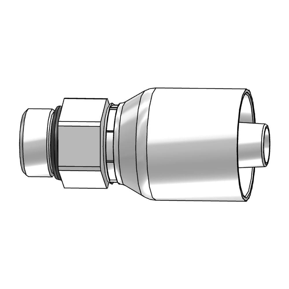 Parker 10543-8-8 Hydraulic Hose Male Rigid Fitting: 1/2" Hose ID, 8 Hose Size, 1/2" Thread