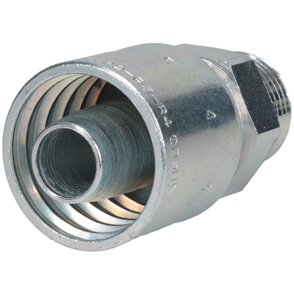 Parker 10543-12-12 Hydraulic Hose Male Rigid Fitting: 3/4" Hose ID, 12 Hose Size, 3/4" Thread