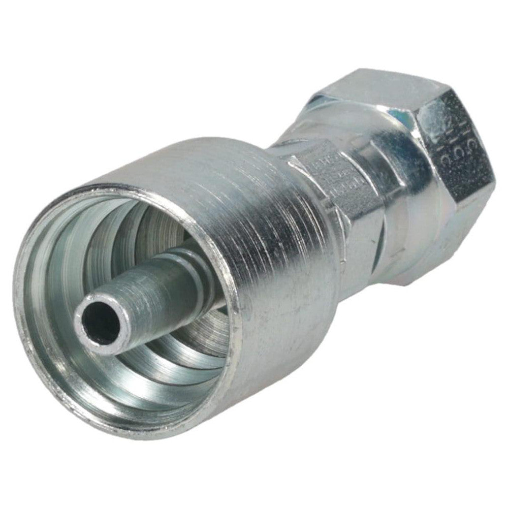 Parker 10643-6-4 Hydraulic Hose Pipe to SAE 37 deg Flare Fitting: 1/4" Hose ID, 4 Hose Size, 3/8" Thread