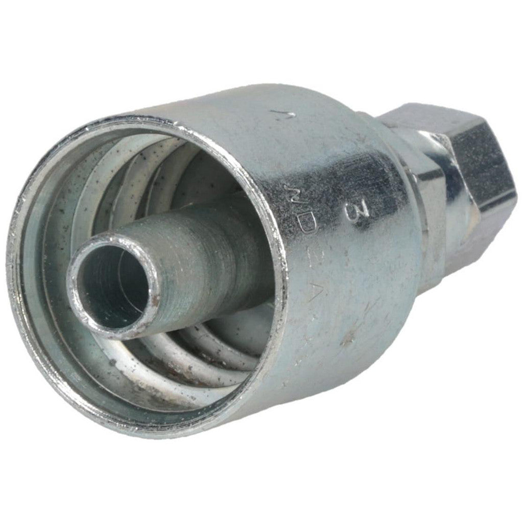 Parker 10643-4-6 Hydraulic Hose Female JIC 37 deg Swivel Fitting: 3/8" Hose ID, 6 Hose Size, 1/4" Thread