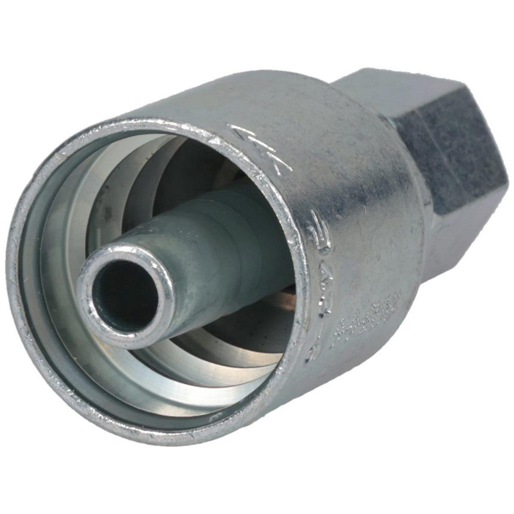 Parker 10643-6-6 Hydraulic Hose Female JIC 37 deg Swivel Fitting: 3/8" Hose ID, 6 Hose Size, 3/8" Thread