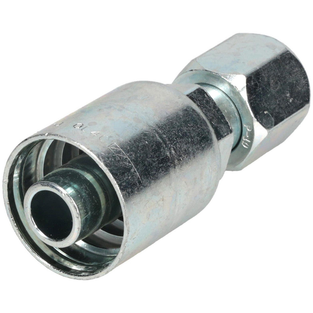 Parker 10643-10-10 Hydraulic Hose Female JIC 37 deg Swivel Fitting: 5/8" Hose ID, 10 Hose Size, 5/8" Thread