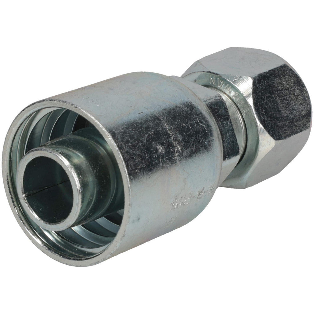 Parker 10643-16-16 Hydraulic Hose Female JIC 37 deg Swivel Fitting: 1" Hose ID, 16 Hose Size, 1" Thread