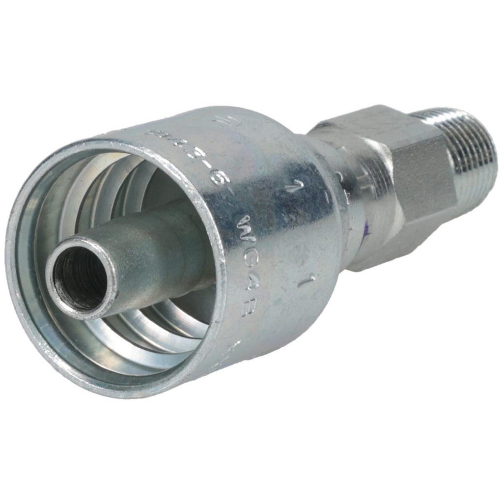 Parker 11343-4-6 Hydraulic Hose Male NPTF Pipe Swivel Fitting: 3/8" Hose ID, 6 Hose Size, 1/4" Thread