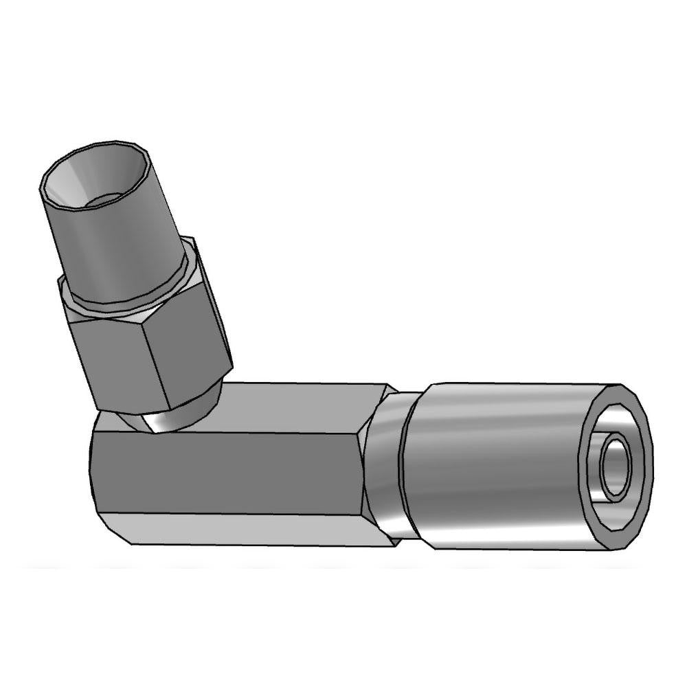 Parker 11L43-6-6 Hydraulic Hose Male NPTF Pipe Swivel Elbow: 3/8" Hose ID, 6 Hose Size, 3/8" Thread