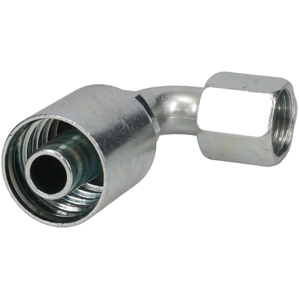 Parker 13943-10-10 Hydraulic Hose Short Drop Female JIC Swivel 90 deg Elbow: 5/8" Hose ID, 10 Hose Size, 7/8-14