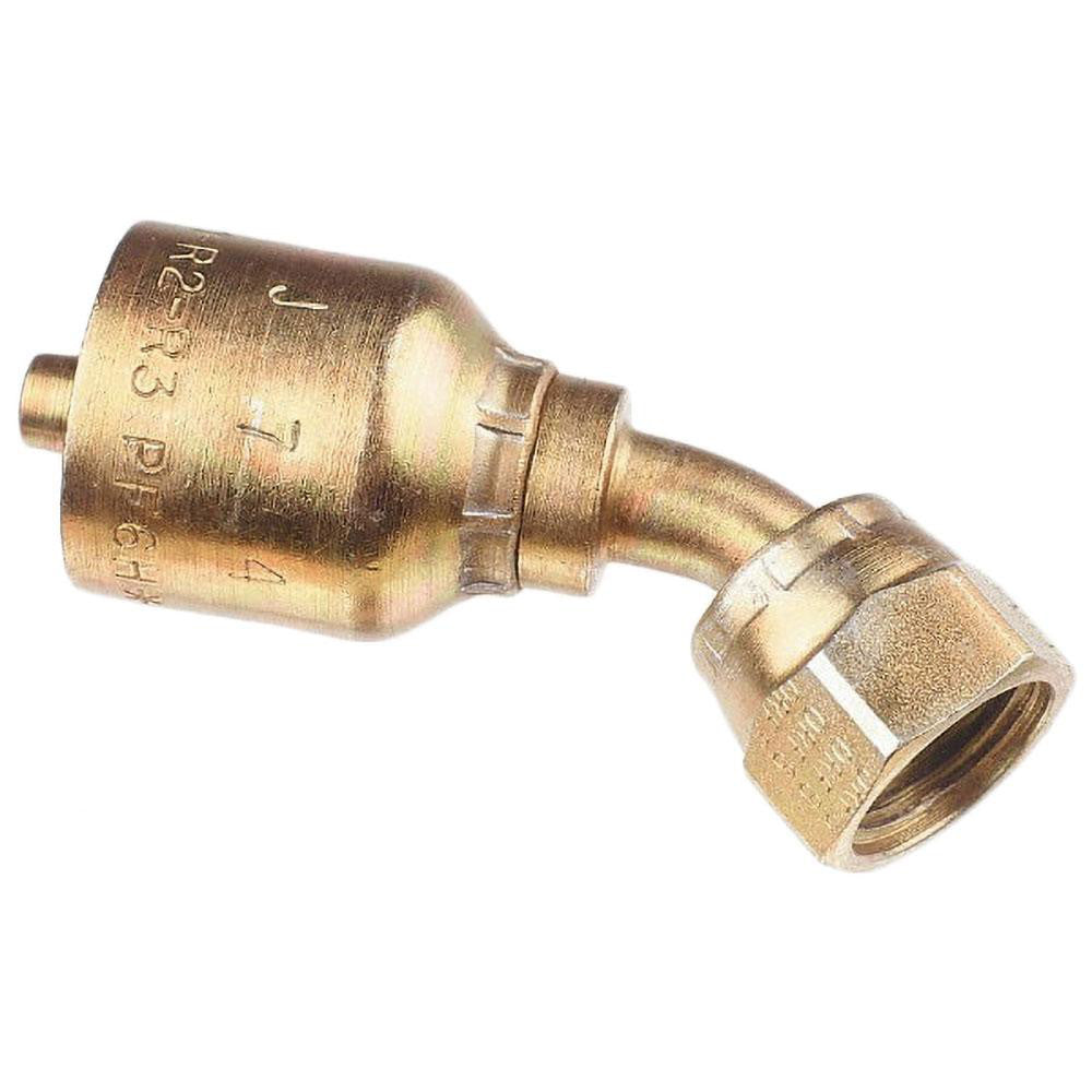 Parker 1J743-8-8 Hydraulic Hose Female Swivel 45 deg Elbow: 1/2" Hose ID, 8 Hose Size, 1/2" Thread