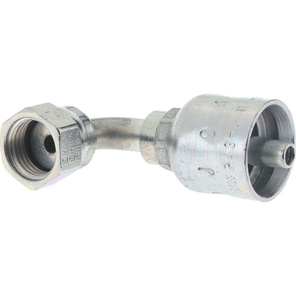 Parker 1J943-4-4 Hydraulic Hose Female Seal-Lok Swivel Elbow: 1/4" Hose ID, 4 Hose Size, 1/4" Thread