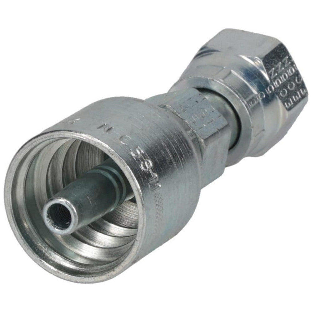 Parker 1JS43-4-4 Hydraulic Hose Female Seal-Lok Swivel Fitting: 1/4" Hose ID, 4 Hose Size, 1/4" Thread