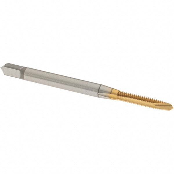 OSG 1206005 Spiral Point Tap: #3-48 UNC, 2 Flutes, Plug Chamfer, 2B Class of Fit, HSS, TiN Coated