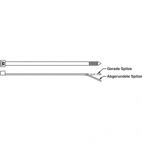 Panduit PLT3S-C Cable Tie: 11.5" Long, Natural, Nylon, Standard (Pack of 100)