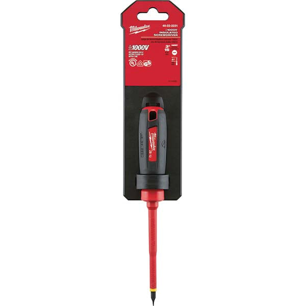 Milwaukee Tool 48-22-2231 3/16" Cabinet 4" 1000V Insulated Screwdriver