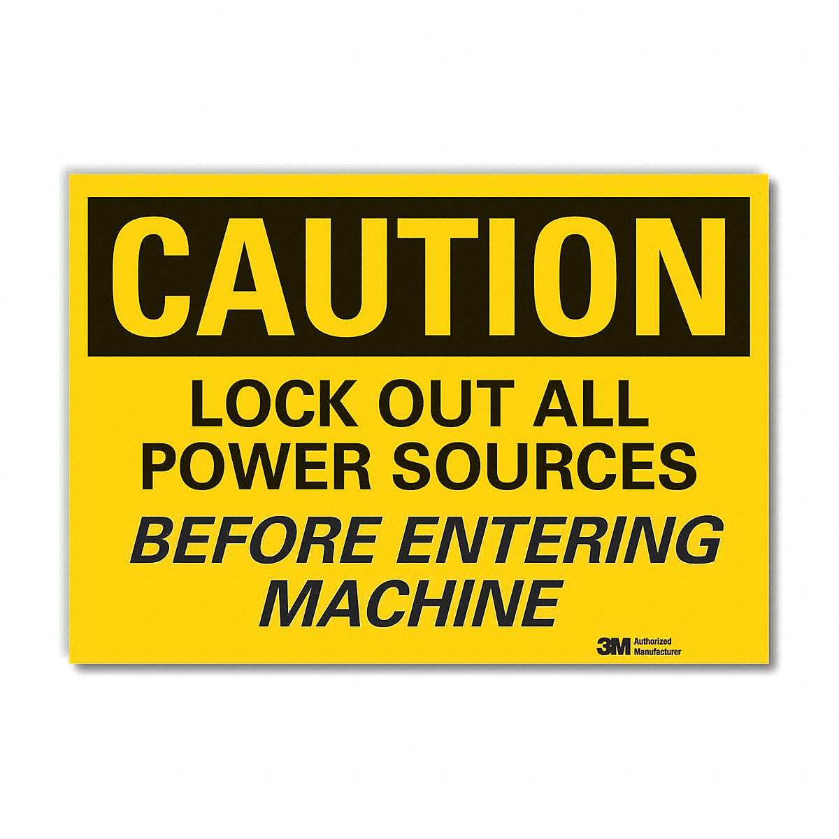 Lyle Caution Sign 10 in x 14 in Non-PVC Polymer (LCU3-0417-ED_14x10)