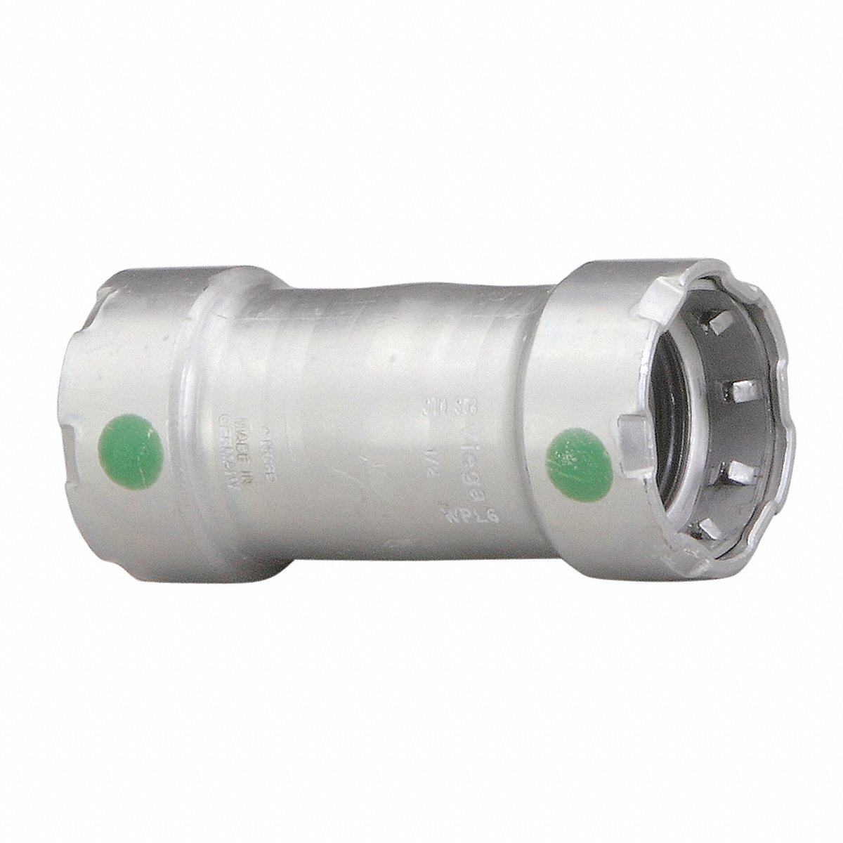 Viega Megapress Megapress Coupling No Stop, 1-1/4"X1-1/4", 4" (25045)