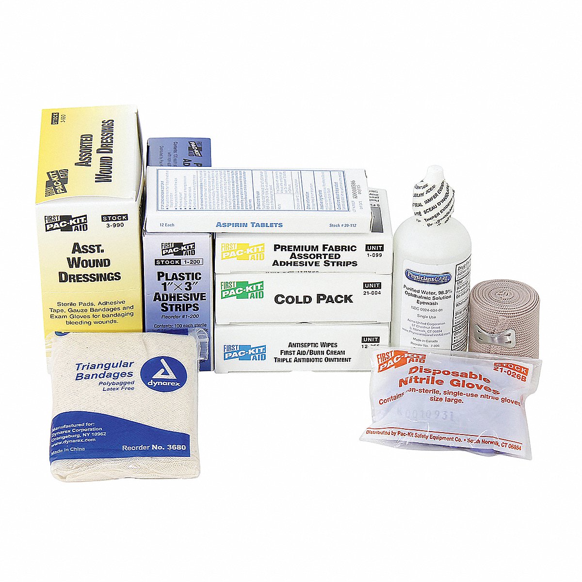 First Aid Only Complete Refill Or Kit, 165Pcs, 3X10", Wht, 10" (6095)