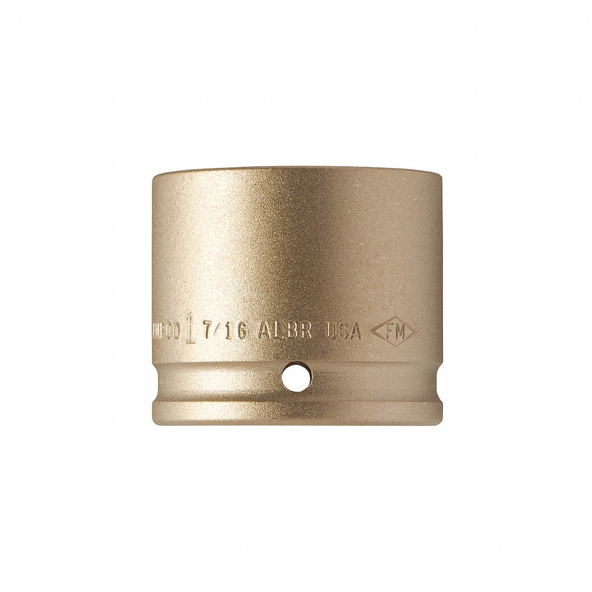 Ampco Impact Socket Nck 6 P 17/16 in Unfnshd 0.5 in (I-1/2D1-7/16)