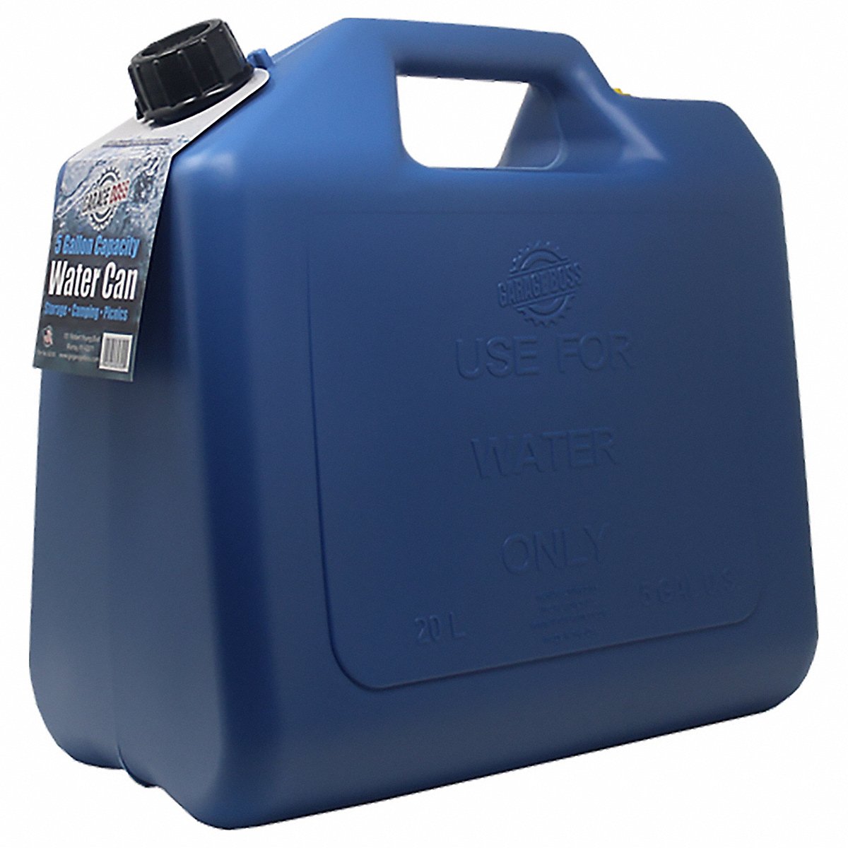 Wedco Water Container, 5 Gal., Blue, 14-3/4 In. H, 4 in (82300G)