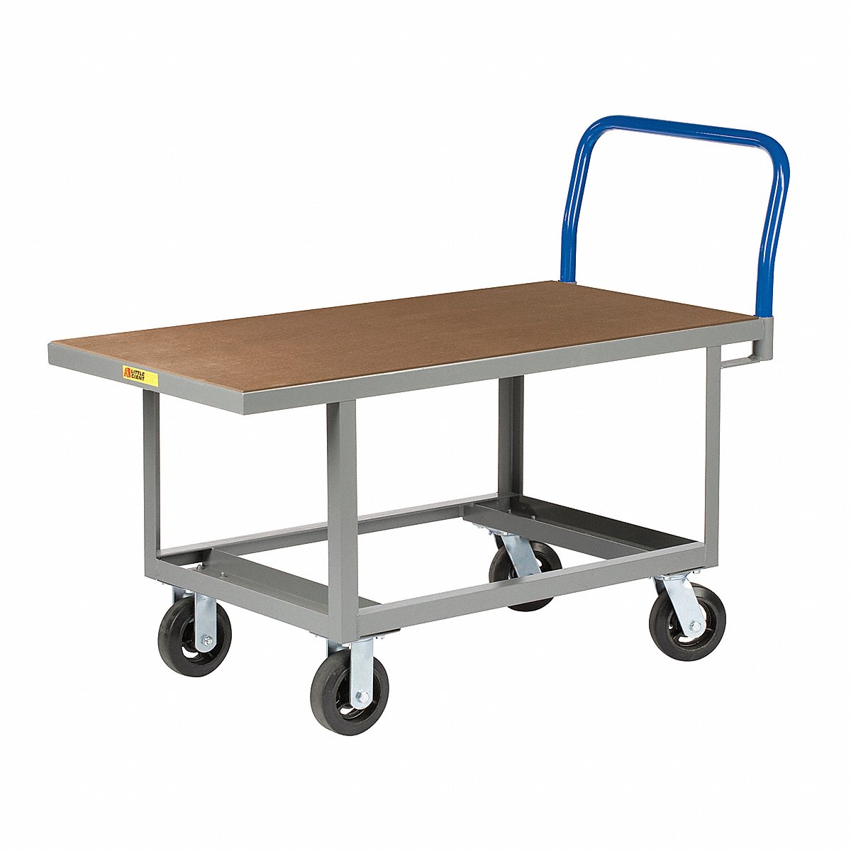 Little Giant Work Height Platform Truck, 2,000 lb, 60" x 24" Wood Deck, 26" Deck Height (RNH-2460-6MR)