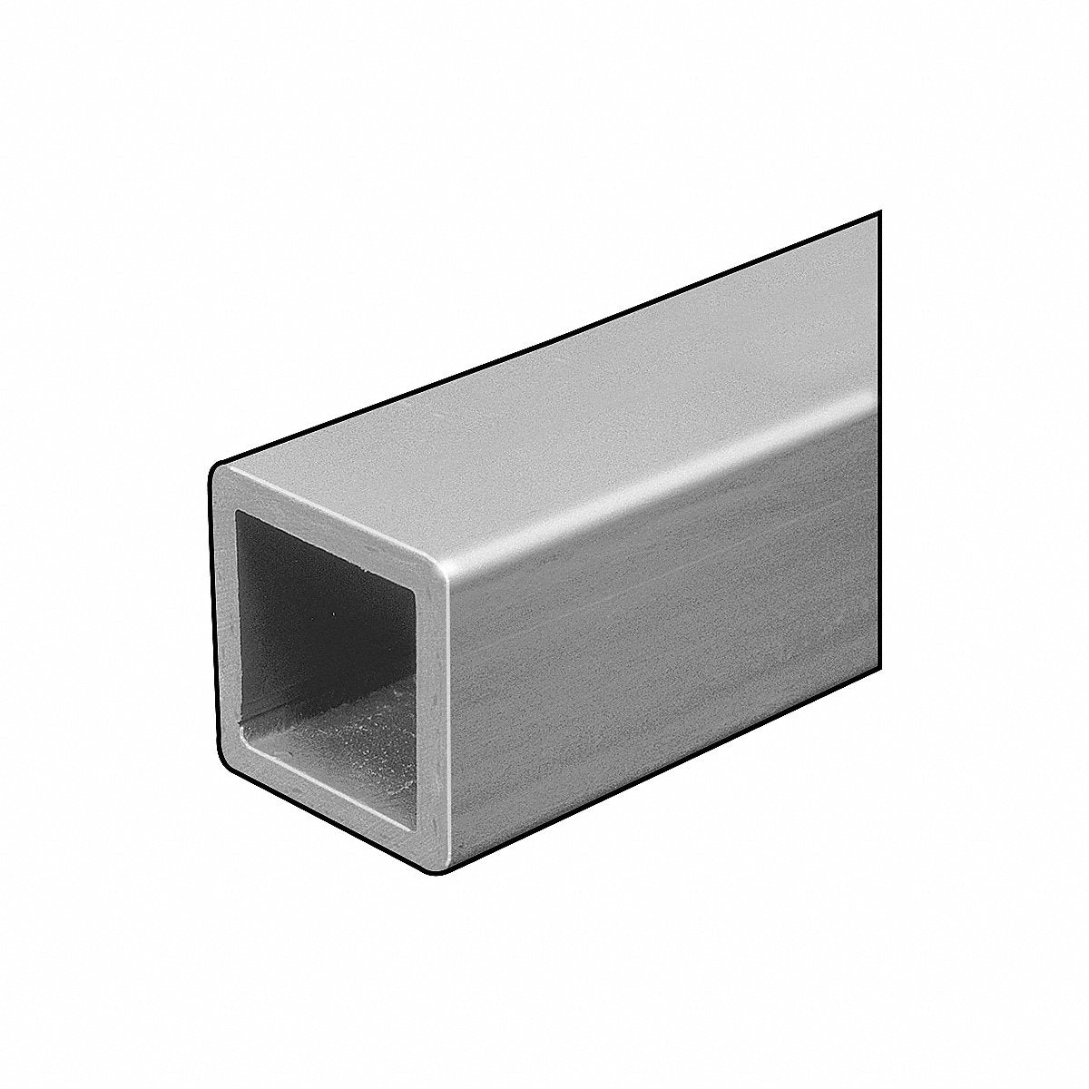 Fibergrate Sq Tube, Isofr, Gry, 1/4 T X4 In Od Sq, 5 Ft, 4 In (1644400.04)