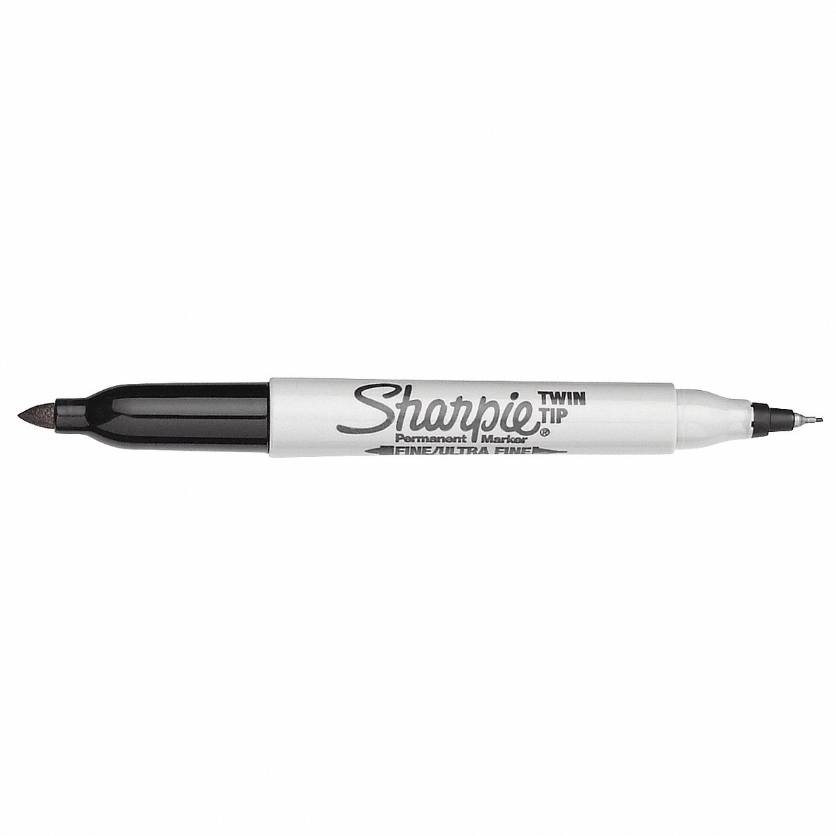 Sharpie Twin Tip Marker, Black, Capped, Pk2 (32162PP)