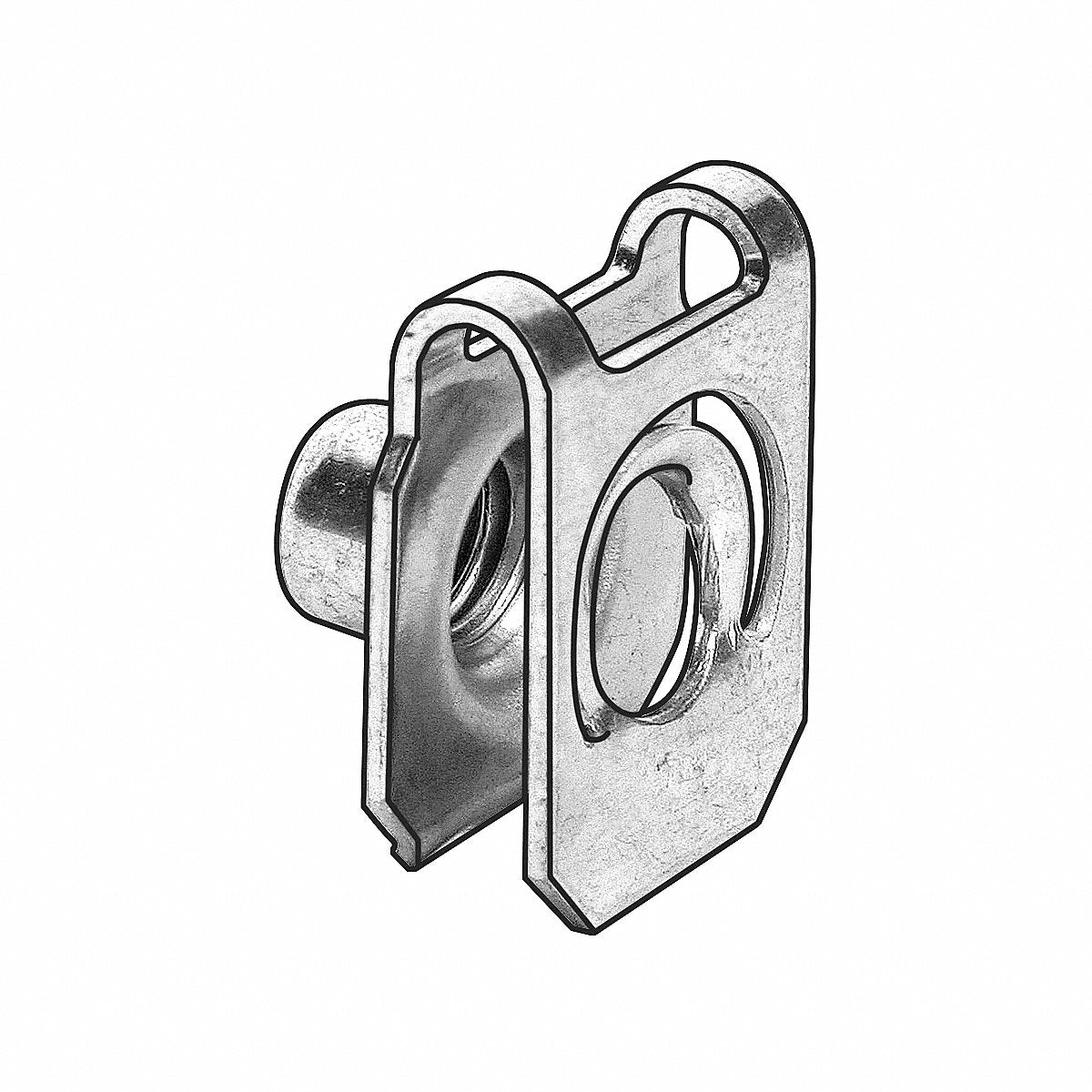 Advance Components Round Barrel Speed Nut, Tri-Steel, #10-32, 0.10" x 0.51", PK25 (138347001)