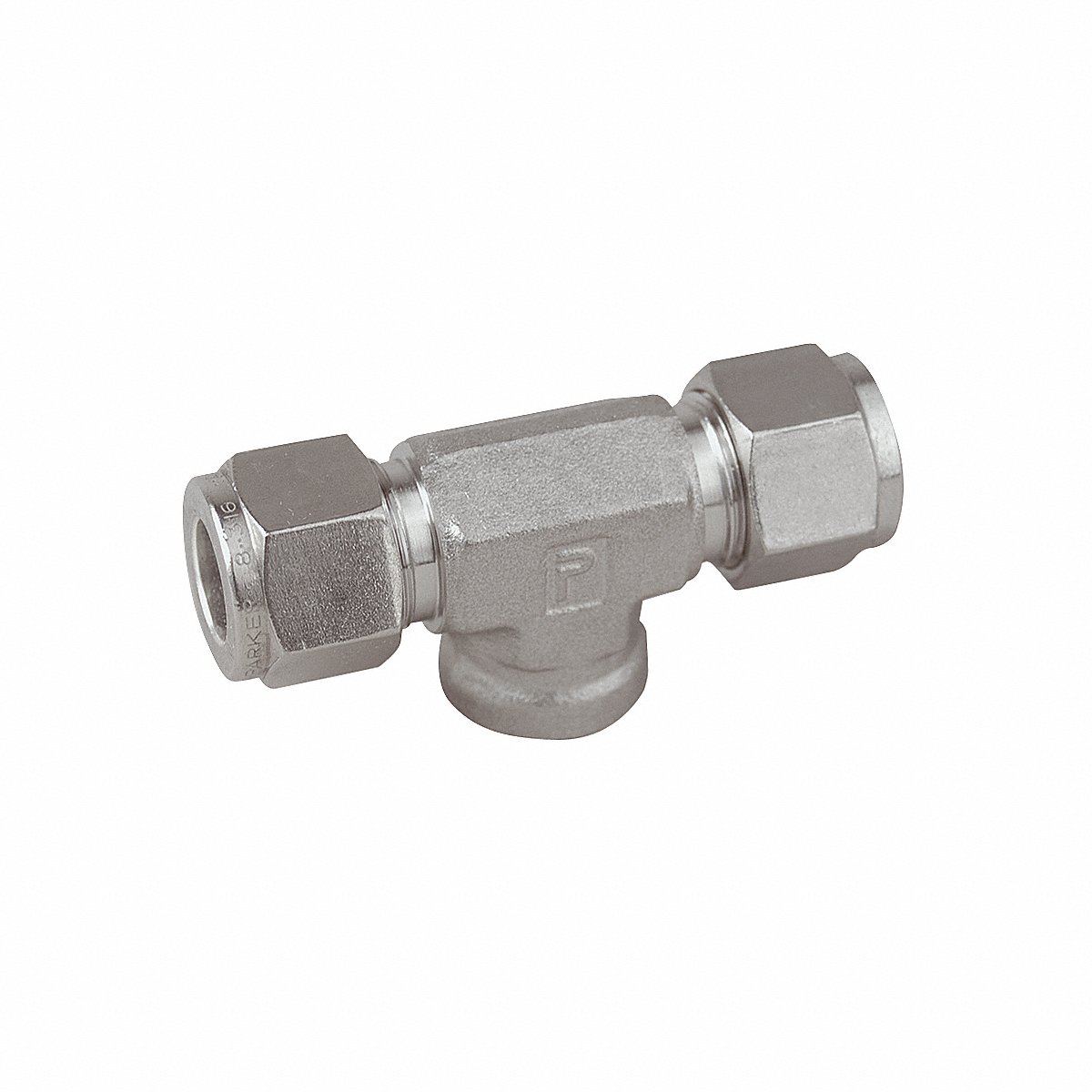Parker Branch Tee, 316 Ss, A-Lokxf, 1/2In, 2In (8FBT8N-316)