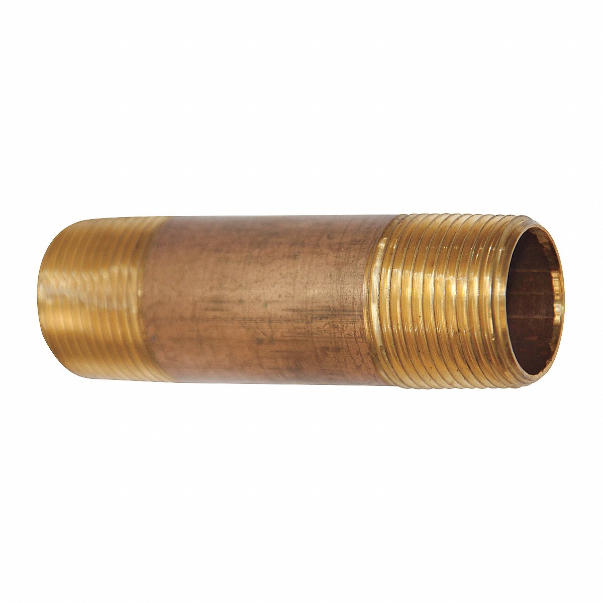 B&K LLC Nipple, Red Brass, 1 X 2", 2" (465-020X)