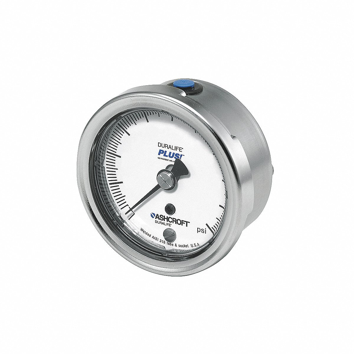 Ashcroft Pressure Gauge, 0–1000 psi, 2-1/2" (251009SW02BXLL1000)