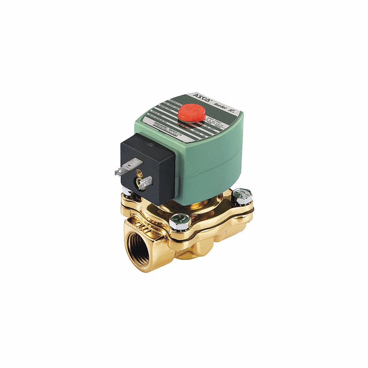 Redhat Solenoid Valve, Brass, Nc, Air, Inert Gas (SC8210G002)