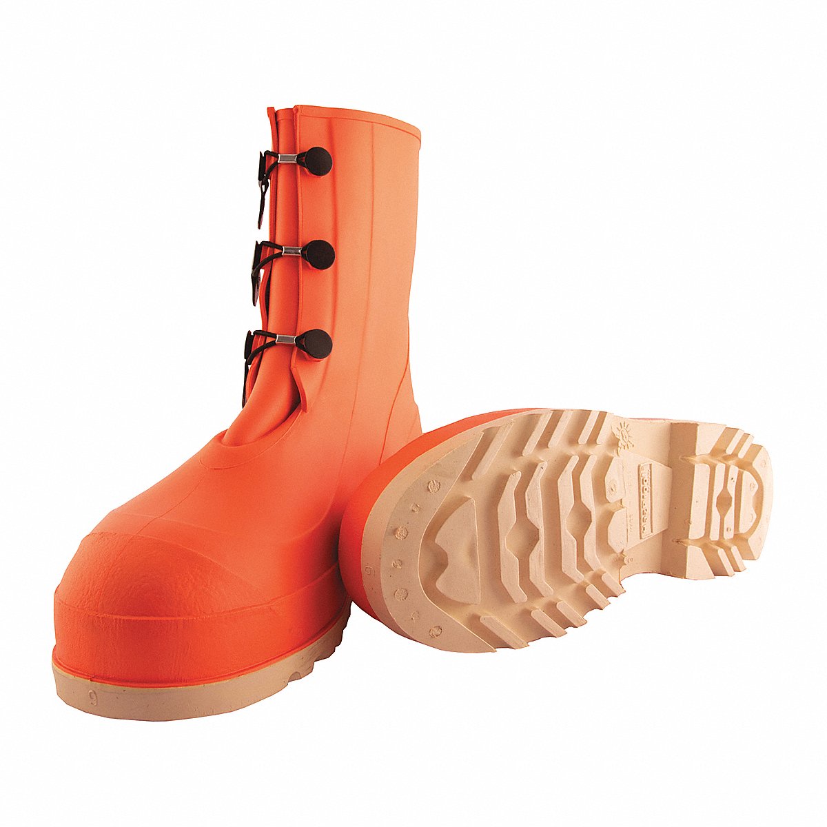 Tingley Rubber Boot, Men'S, 7, Mid-Calf, Orange, Pr (82330)