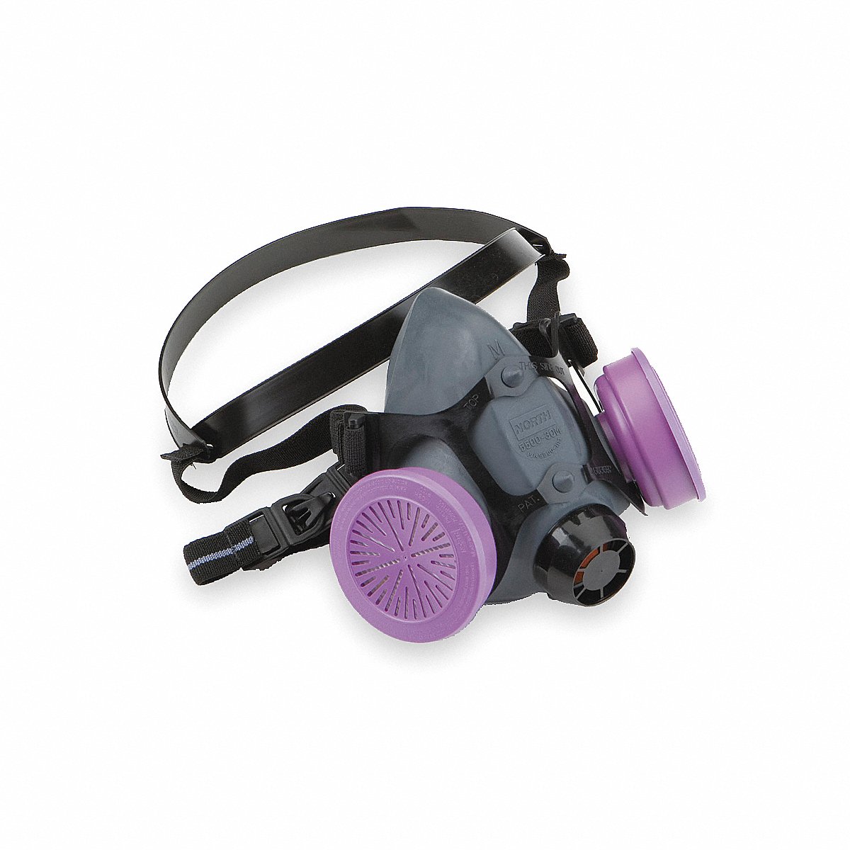 Honeywell North Half Mask Respirator, Elastomer, Black (550030M)