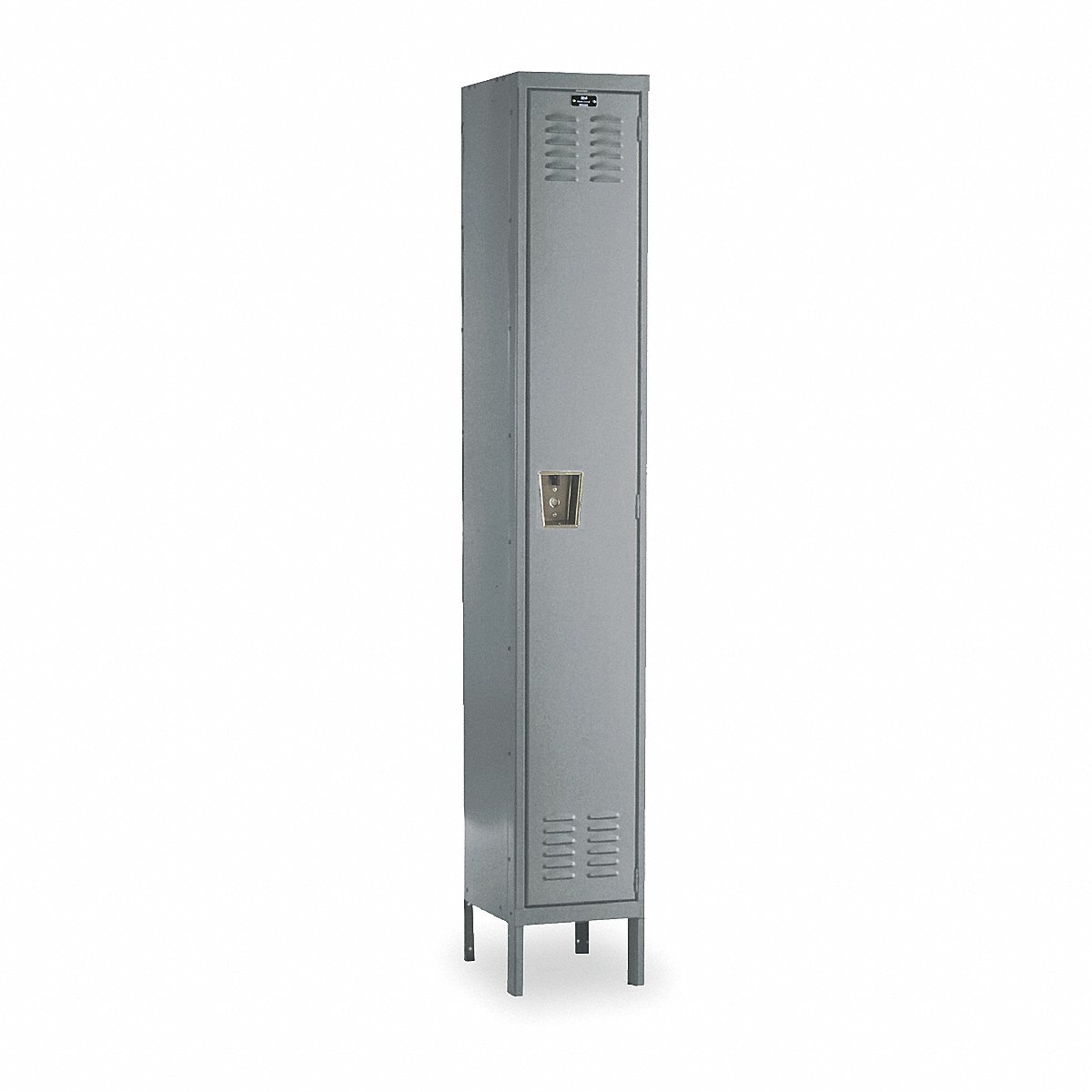 Hallowell G3739 Steel Locker, 1 Tier x 1 Wide, Dark Gray, 78" x 15" x 18", Unassembled (U1588-1HG)