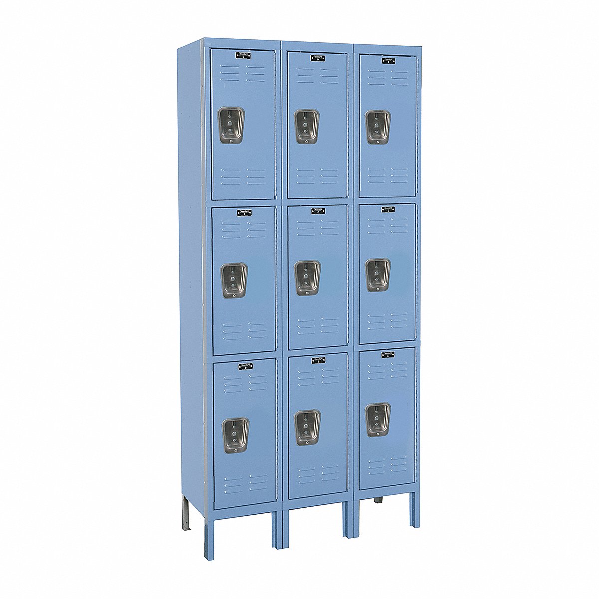 Hallowell Lckr, 3X3Lckr, Mrn Bl, 78"X36"X15", Assm, 78" (U3258-3A-MB)