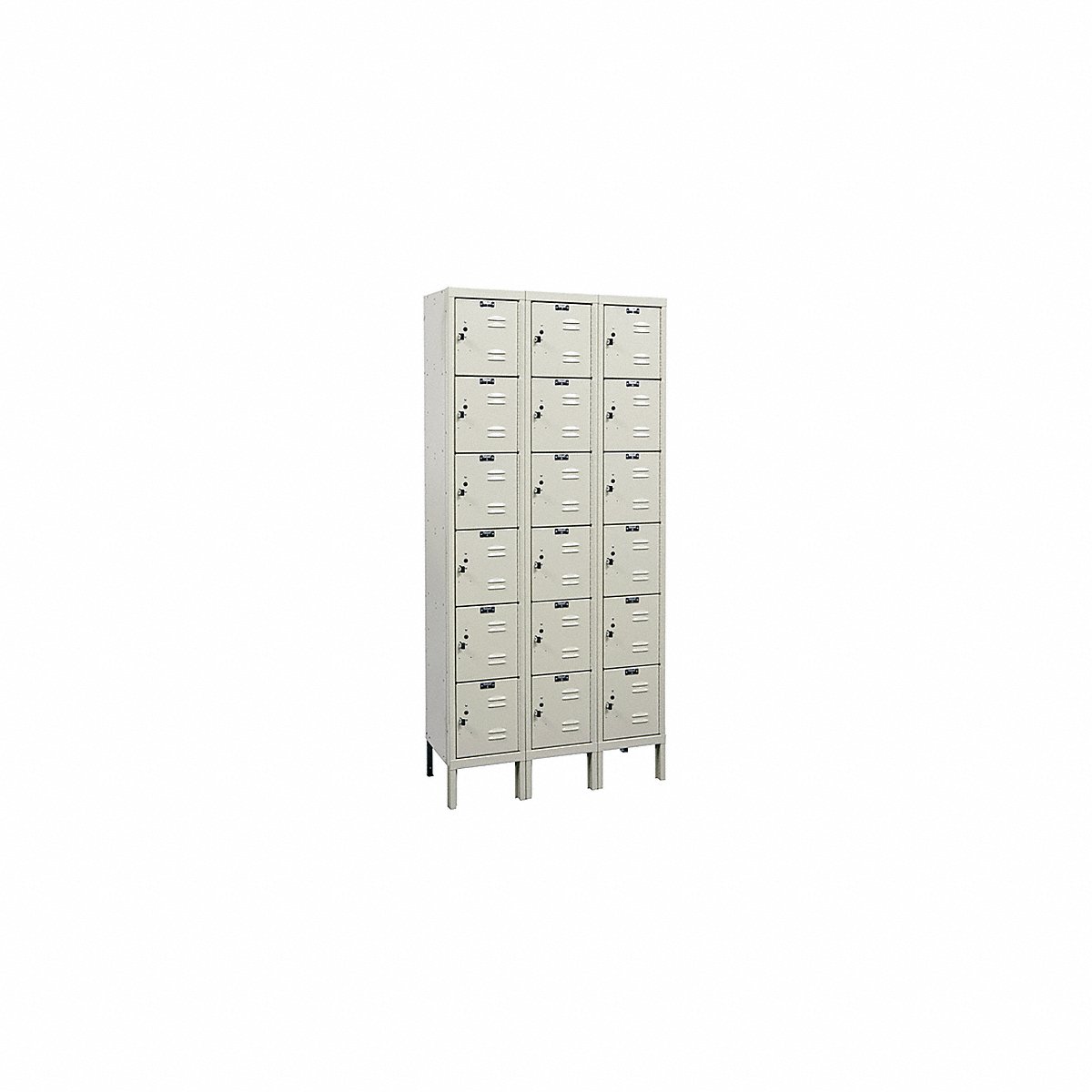 Hallowell Bx Lckr, 6X3Lckr, Tan, 78"X36"X12", Assm, 78" (U3228-6G-A-PT)