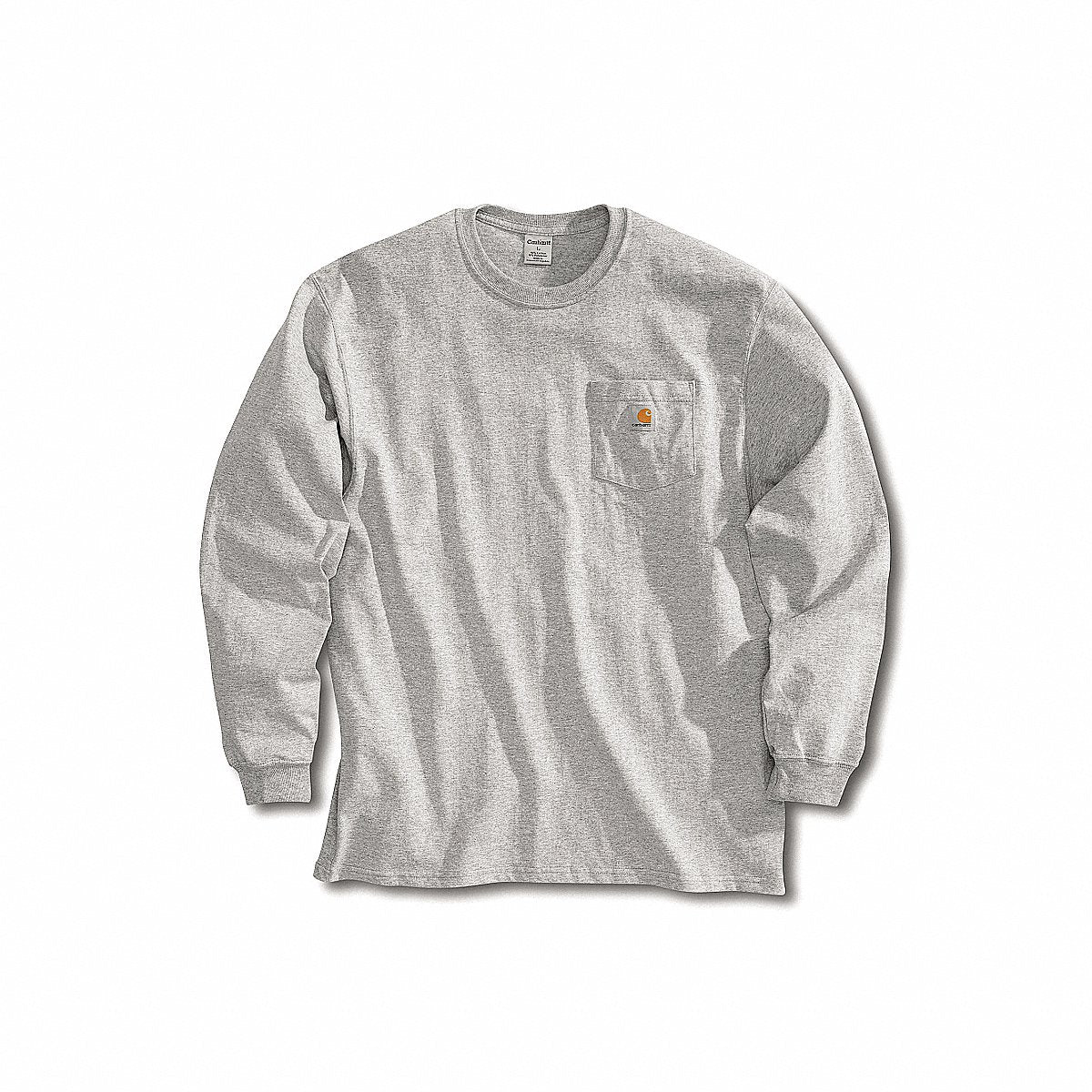 Carhartt K 7945 Long Sleeve T-Shirt Heather Gray LT (K126-HGY LRG TLL)