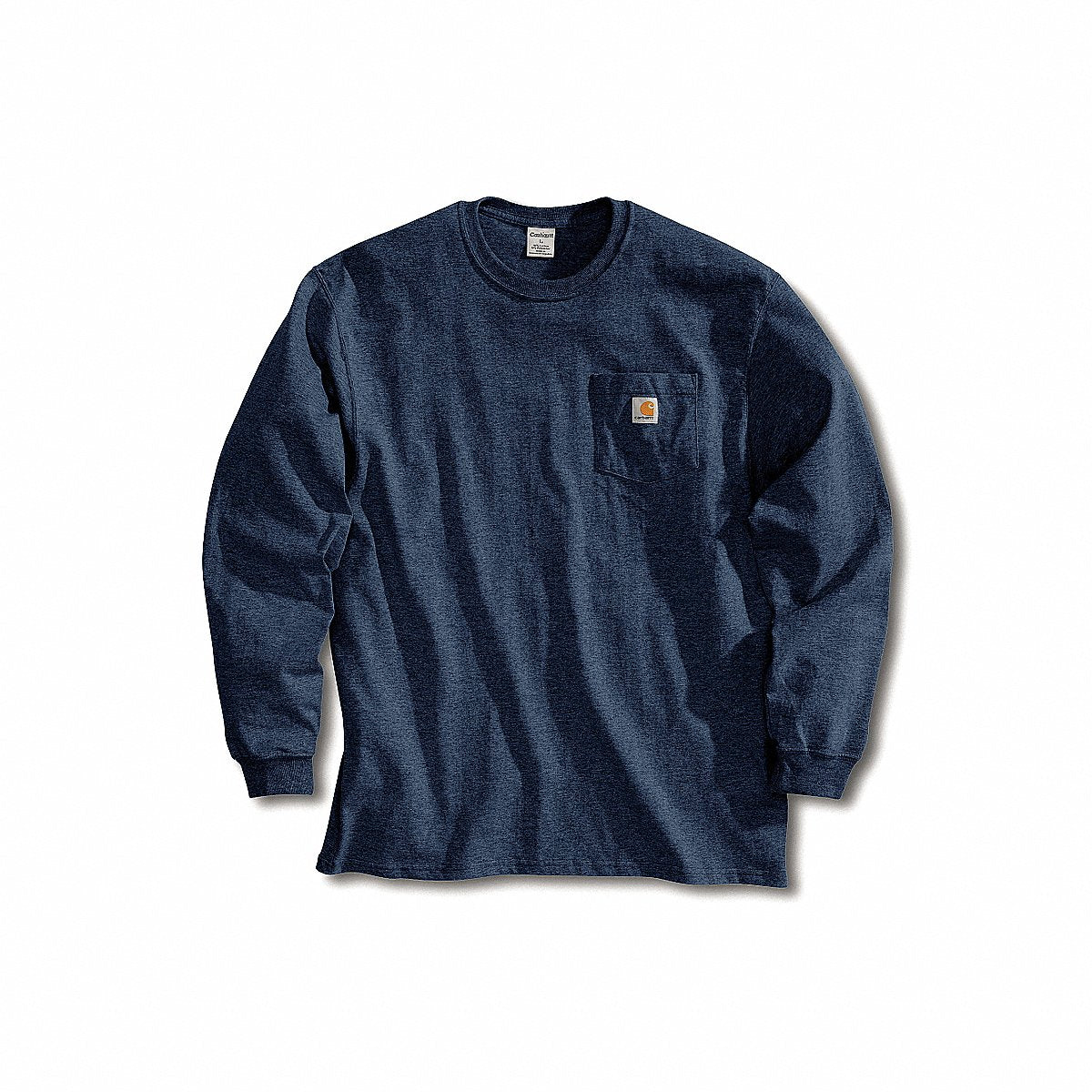 Carhartt Long Sleeve T-Shirt, Navy, L (K126-NVY LRG REG)