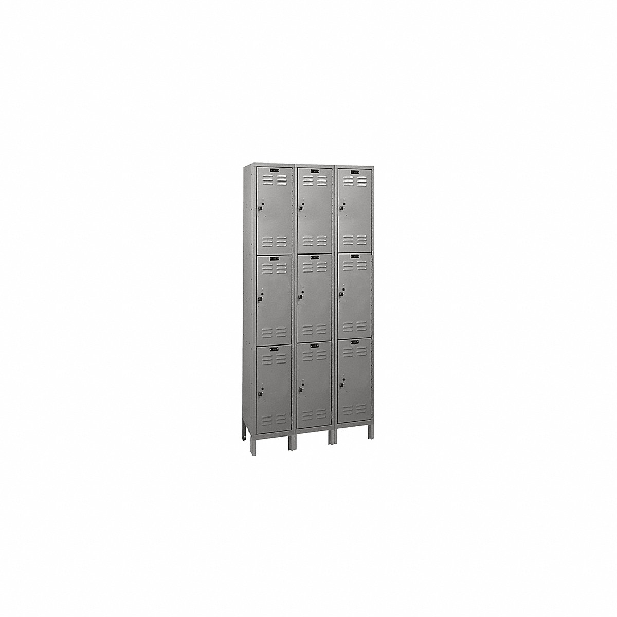 List Industries Inc Dba Hallowell Lckr, 3X3Lckr, Drk Gry, 78"X36"X12", Unassm, 78" (4VFG6)